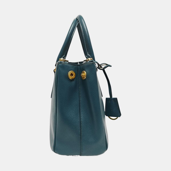 Galleria Medium Saffiano Calfskin Green