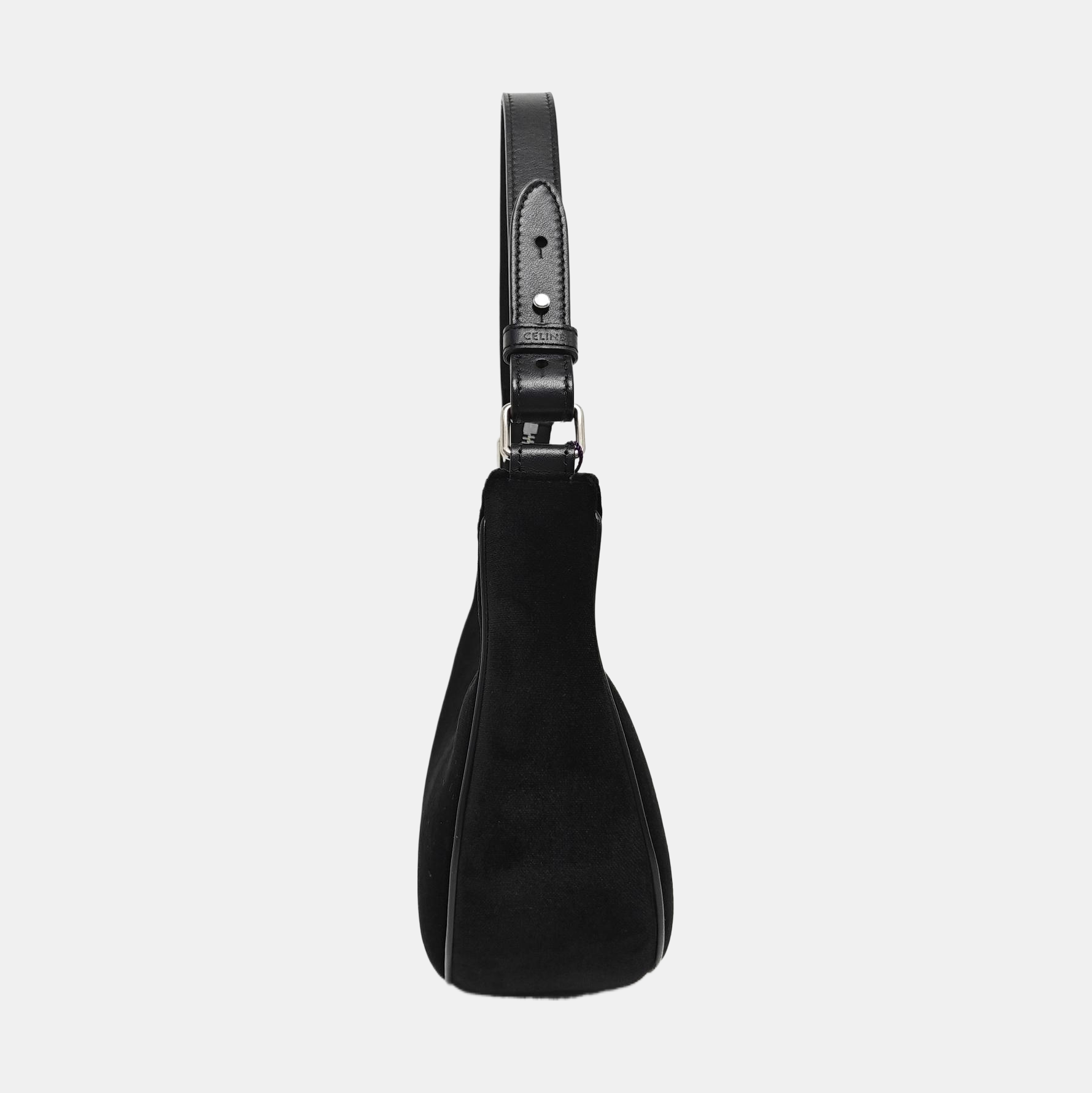 Authenticated pre-owned  AVA Velvet Black - Top Handle Bag at Looply