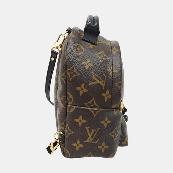 PALM SPRINGS Mini Monogram Coated Canvas Brown