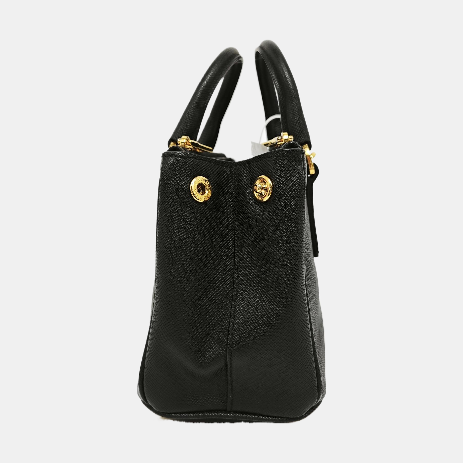 Galleria Super Mini Saffiano Calfskin Black