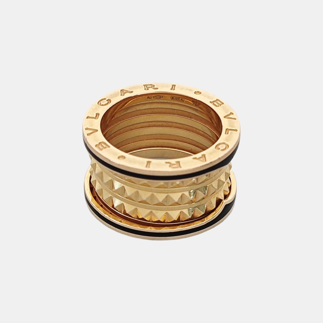 B.ZERO1 18k Rose Gold Ring EU 52