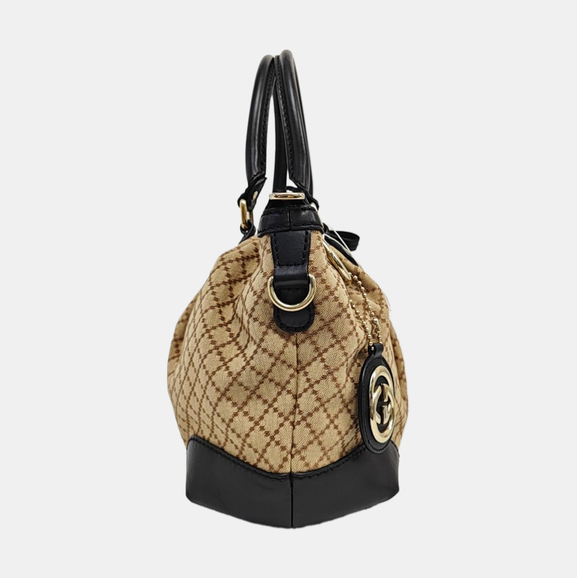 Sukey Monogram Canvas Beige