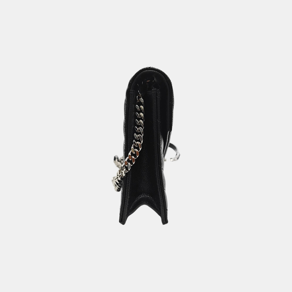 MONOGRAM WOC Chevron Calfskin Black