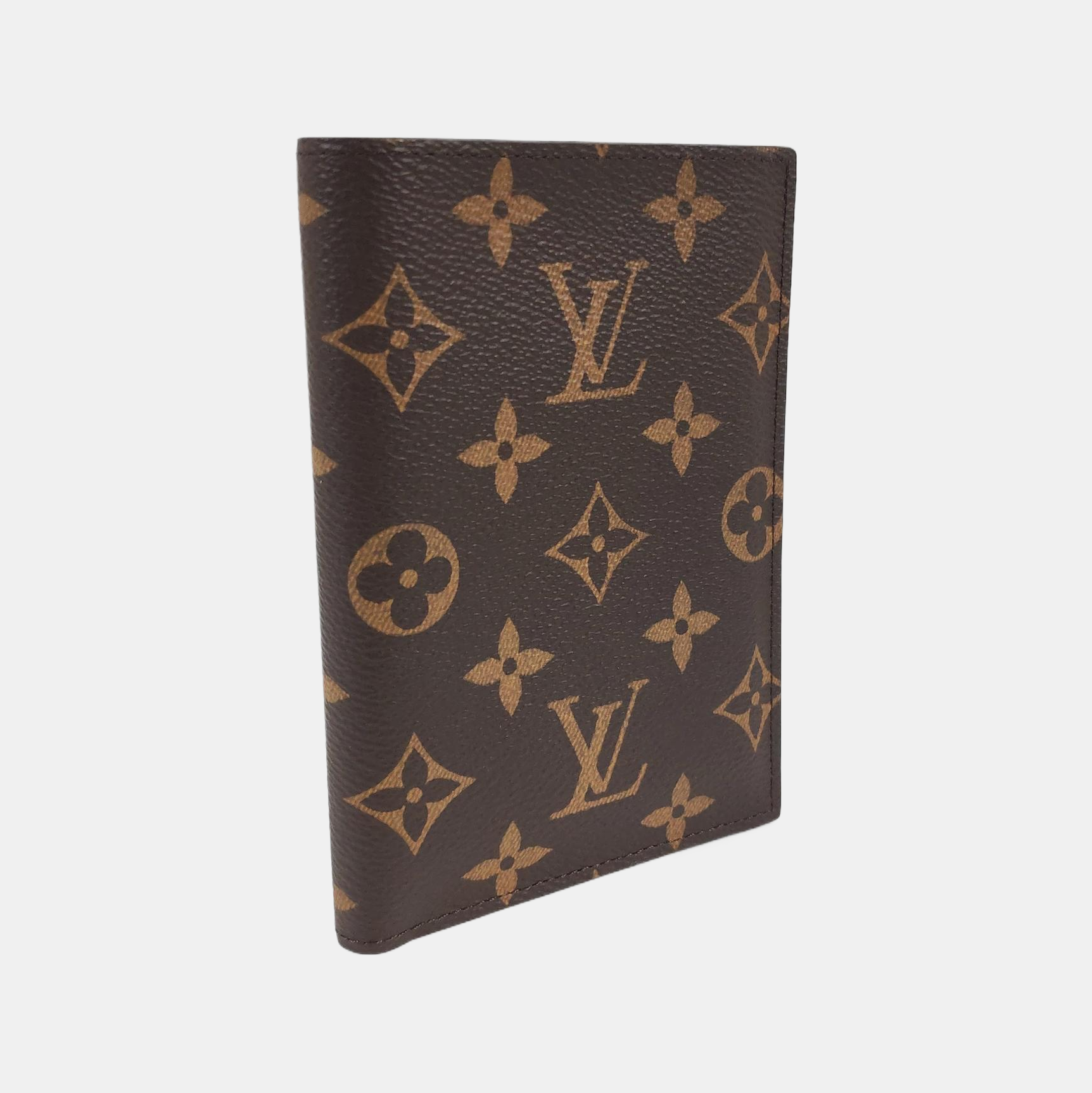 Monogram Coated Canvas Wallet Brown