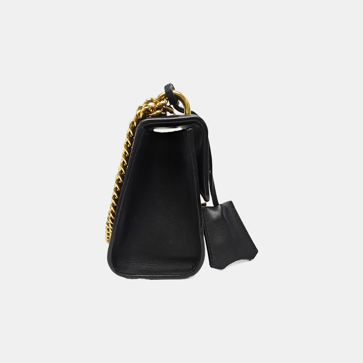 Padlock Small Calfskin Black