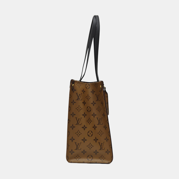 ONTHEGO MM Monogram Coated Canvas Brown