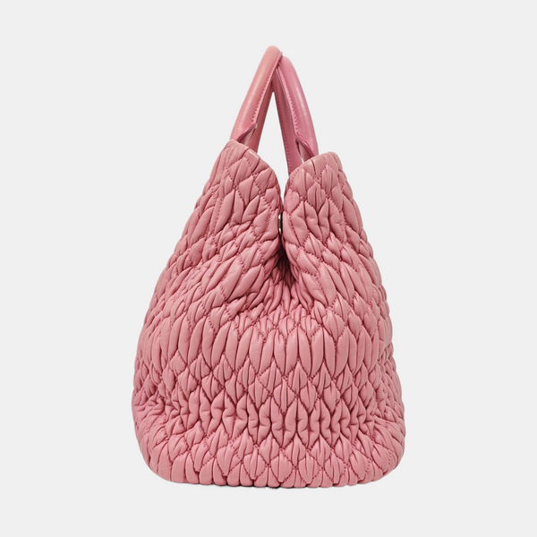Crystal Quilted Lambskin Red