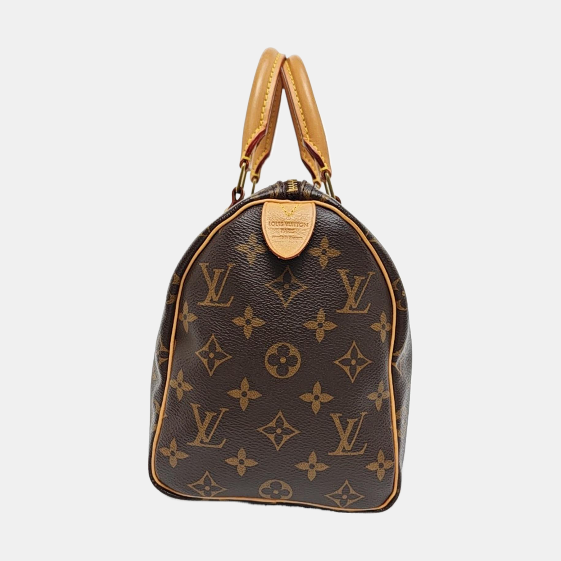 SPEEDY 25 Monogram Coated Canvas Brown