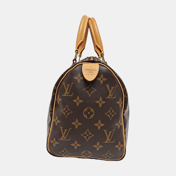 SPEEDY 25 Monogram Coated Canvas Brown