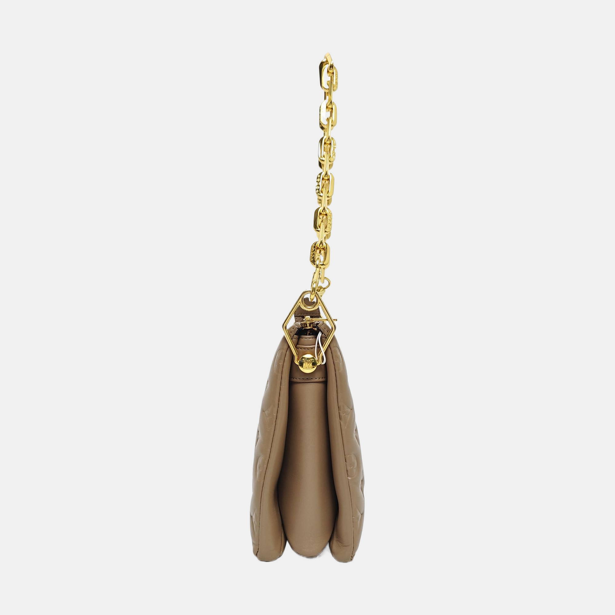 COUSSIN PM Monogram Lambskin Brown