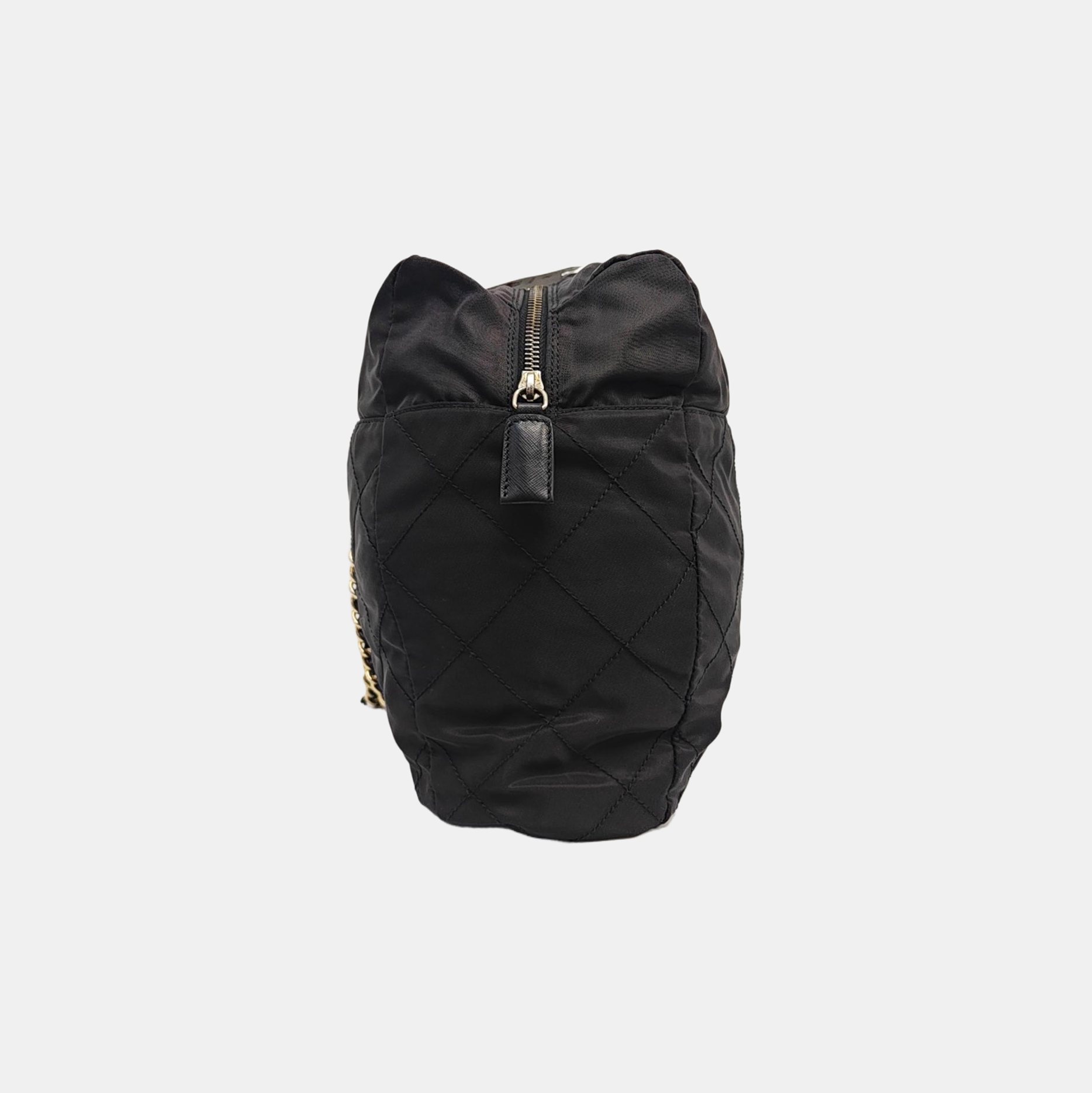 Nylon Shoulder Bag Black
