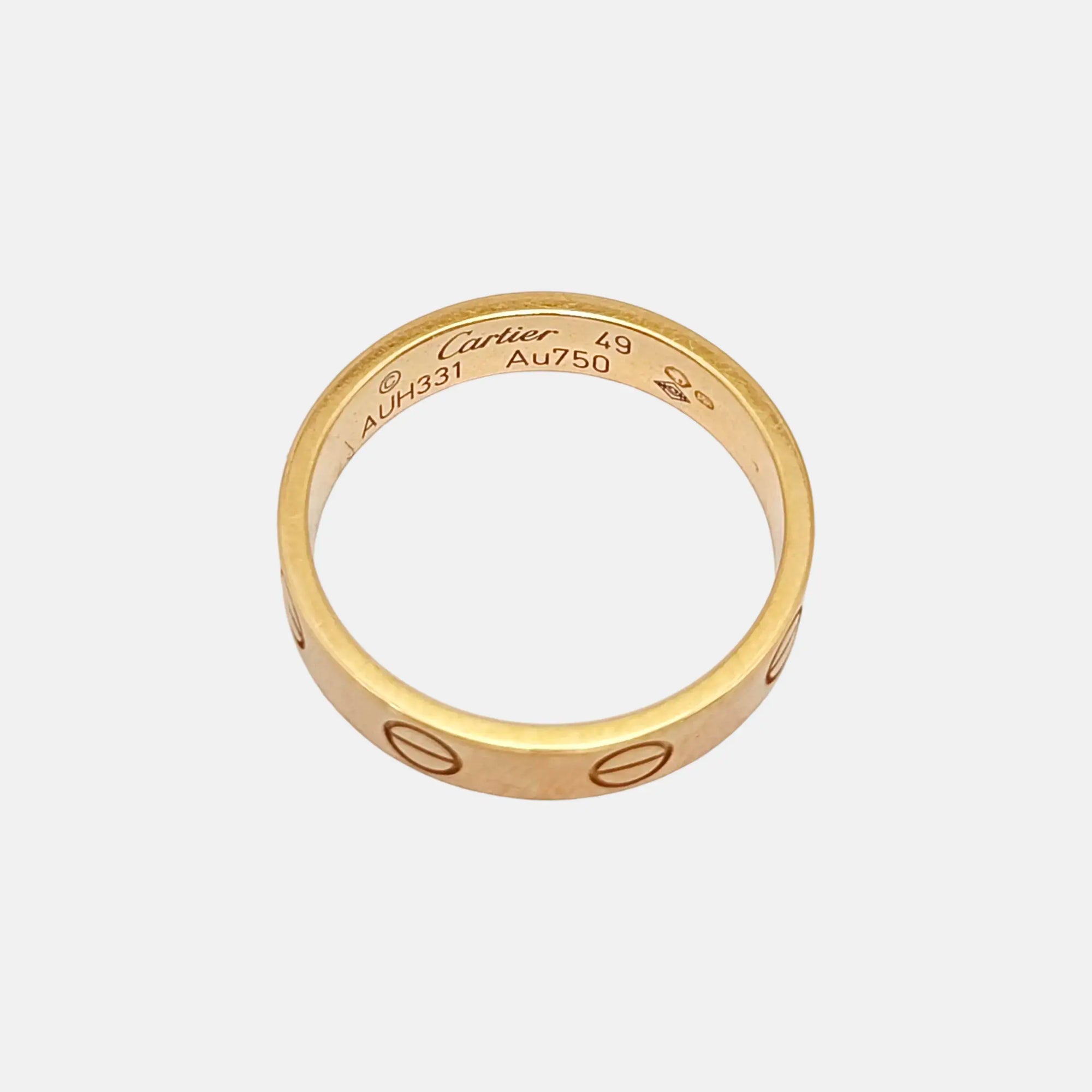 LOVE 18k Rose Gold Ring EU 49