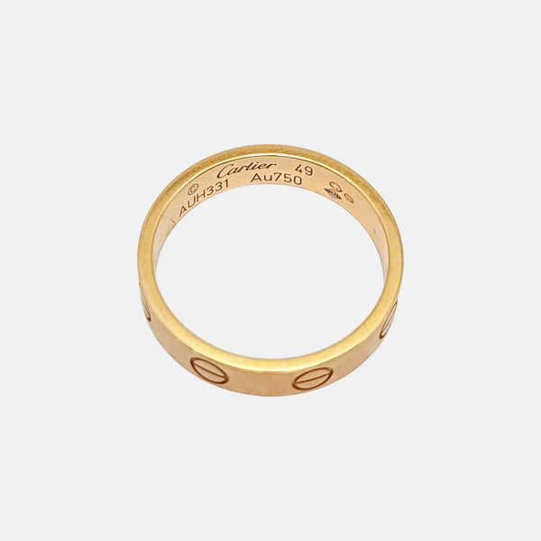 LOVE 18k Rose Gold Ring EU 49
