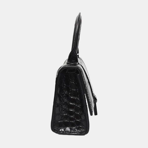 Hourglass Mini Calfskin Black