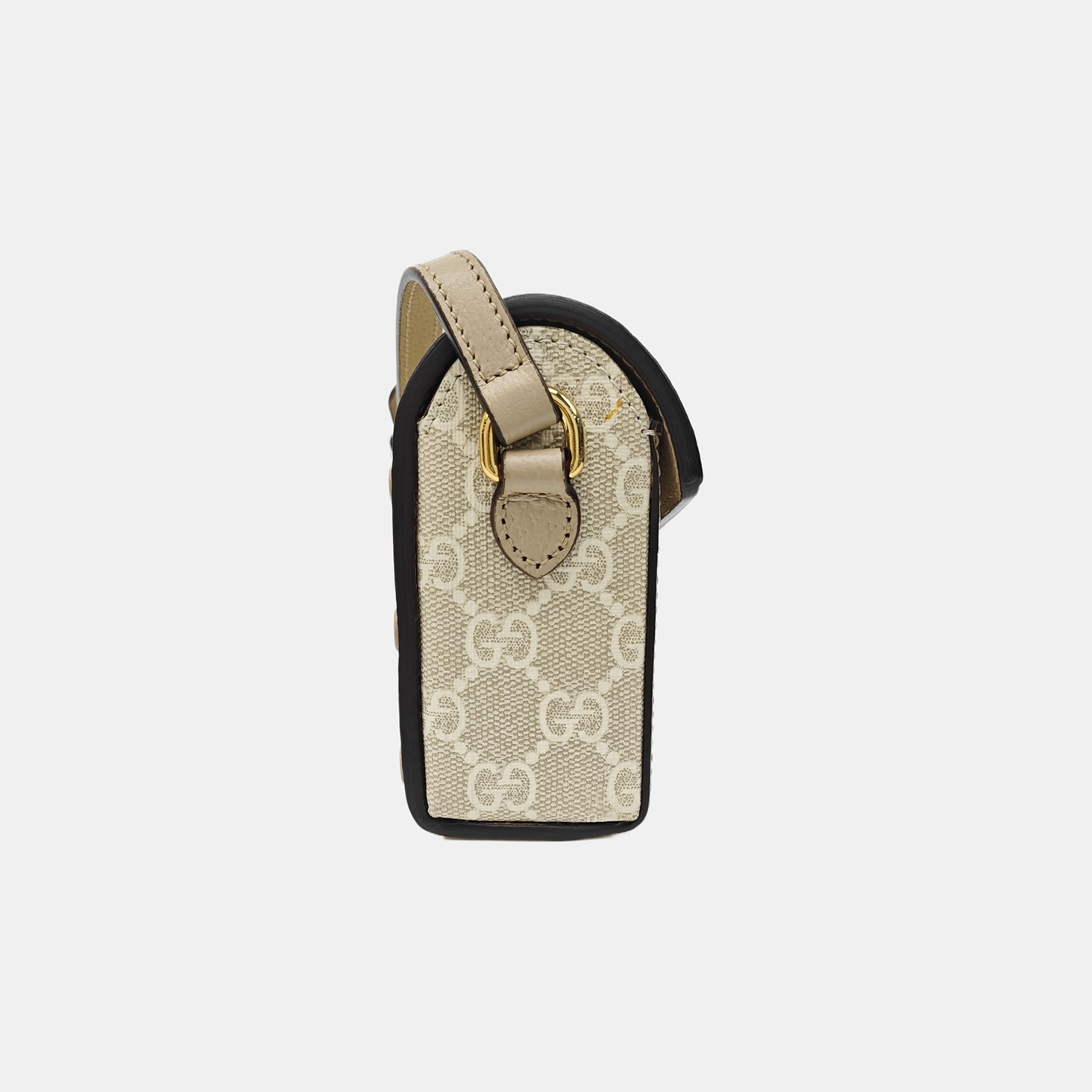 Horsebit 1955 Mini Monogram Coated Canvas White