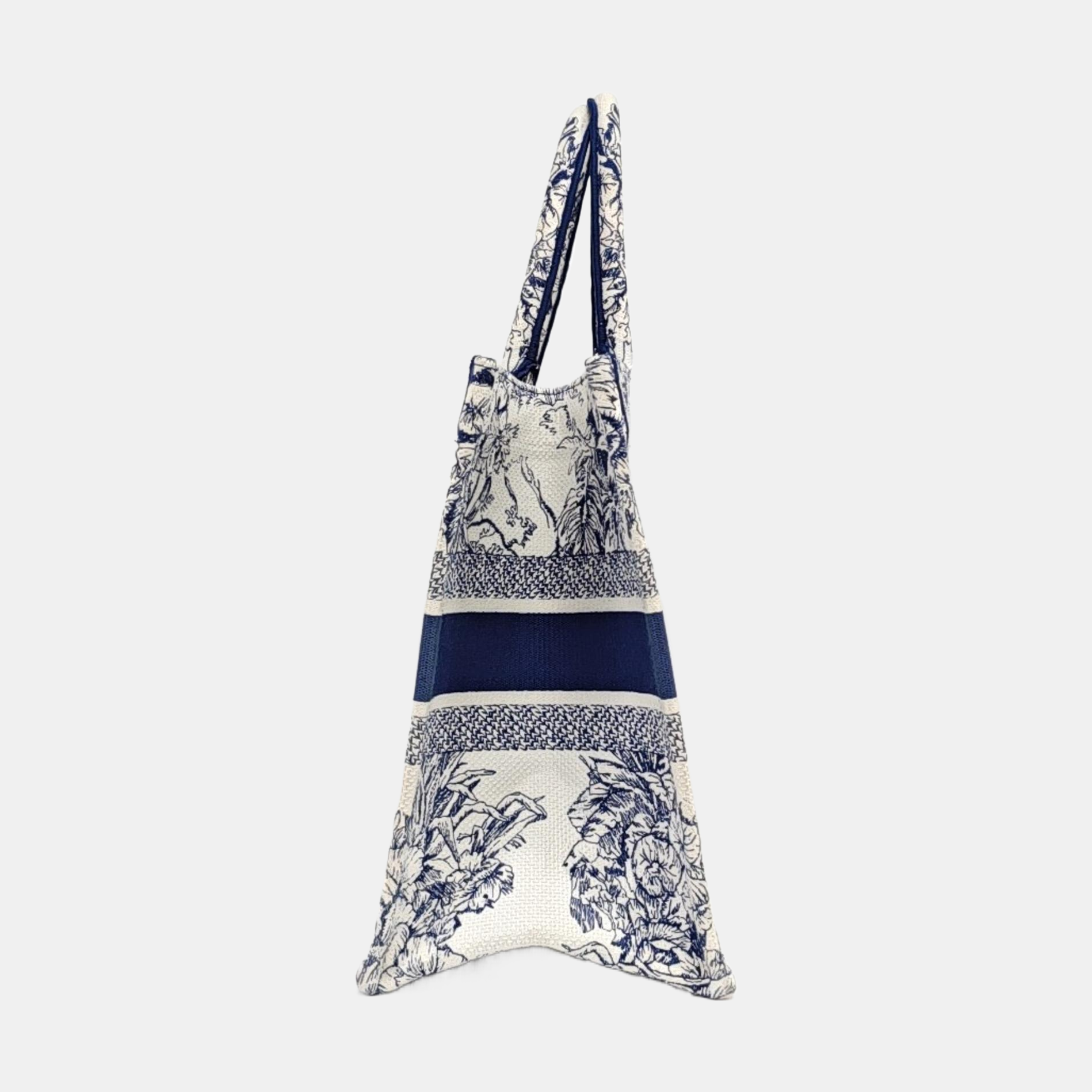 Book Tote Medium Canvas Blue