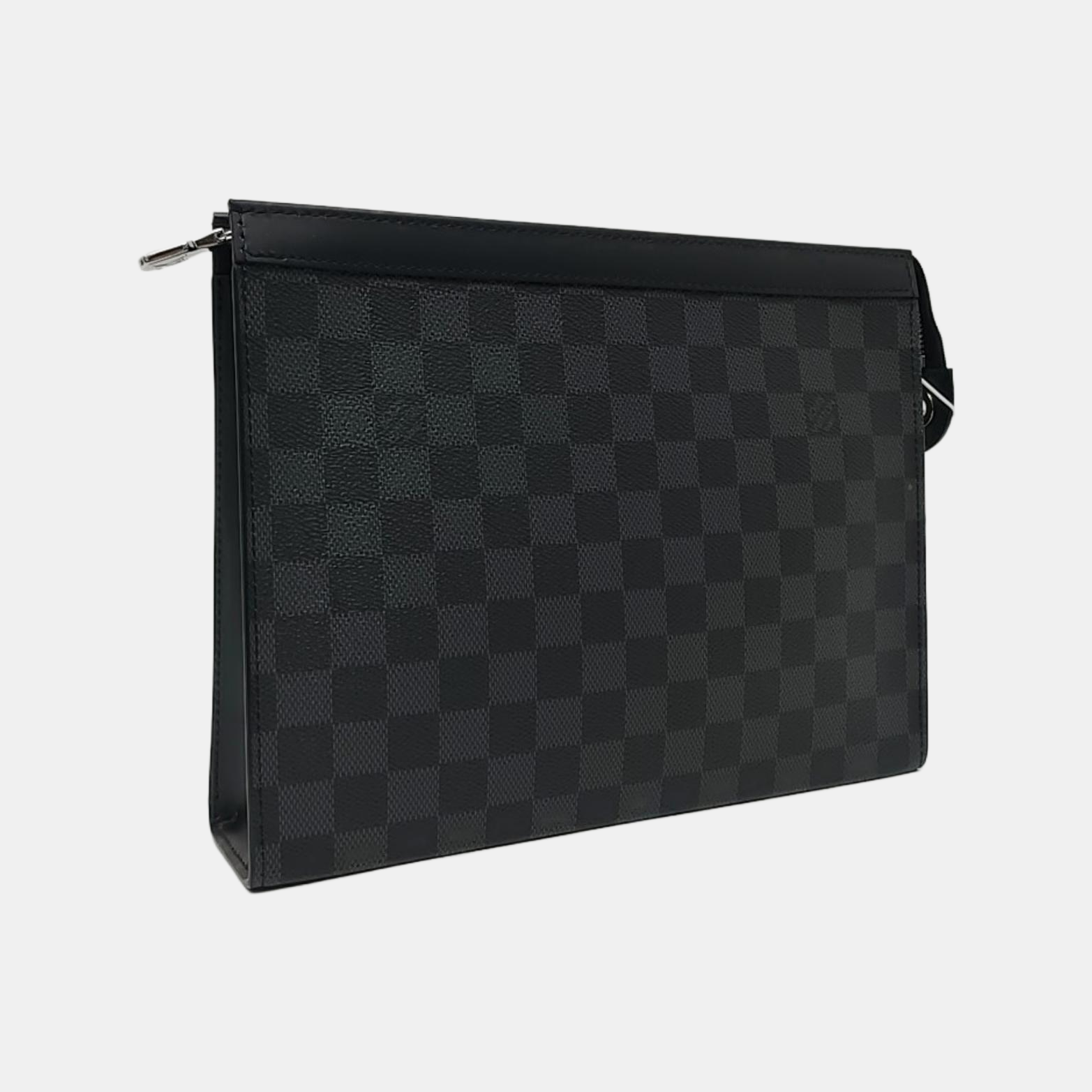 Pochette Voyag MM Damier Graphite Coated Canvas Gray