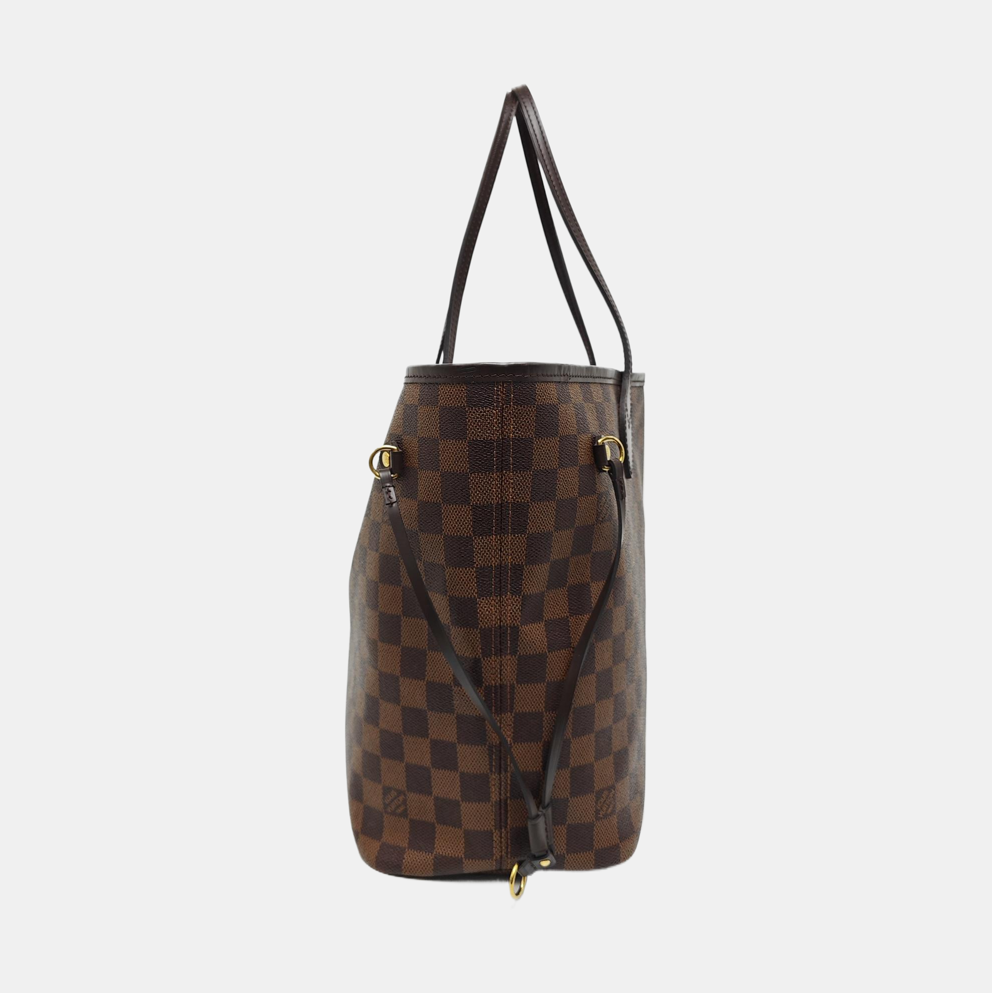NEVERFULL MM Damier Ebene Coated Canvas Brown