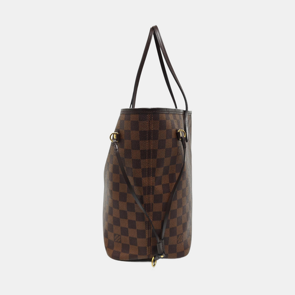 NEVERFULL MM Damier Ebene Coated Canvas Brown