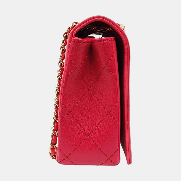 MADEMOISELLE Medium Quilted Lambskin Multicolor