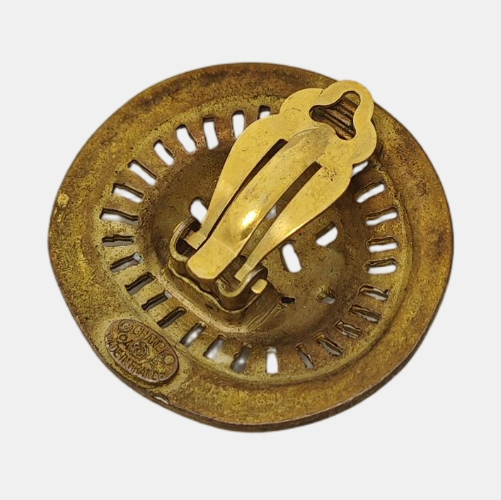 Metal Gold Clip On Earrings