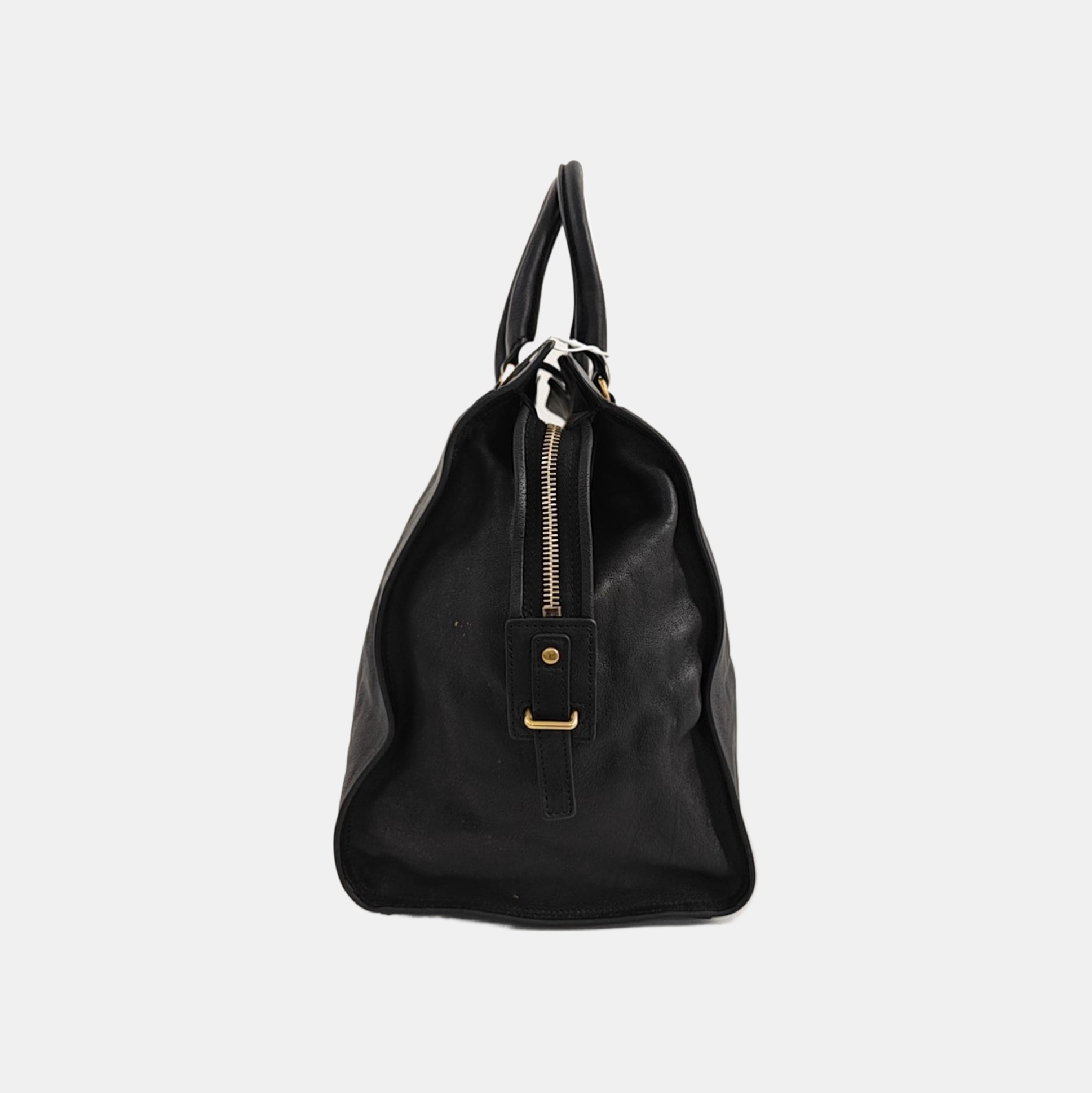 CHYC Y LIGNE Large Calfskin Black