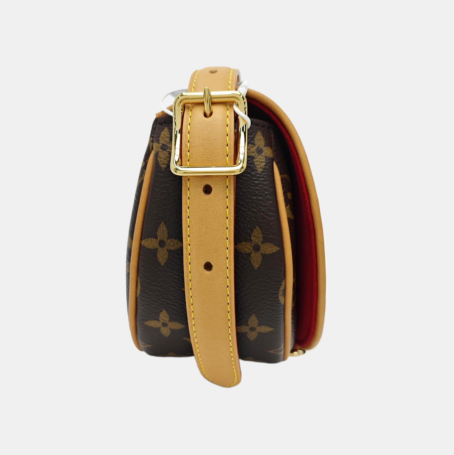 TAMBOURINE Monogram Coated Canvas Brown