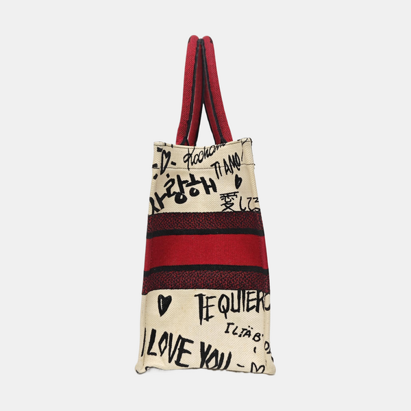 Book Tote Medium Canvas Multicolor