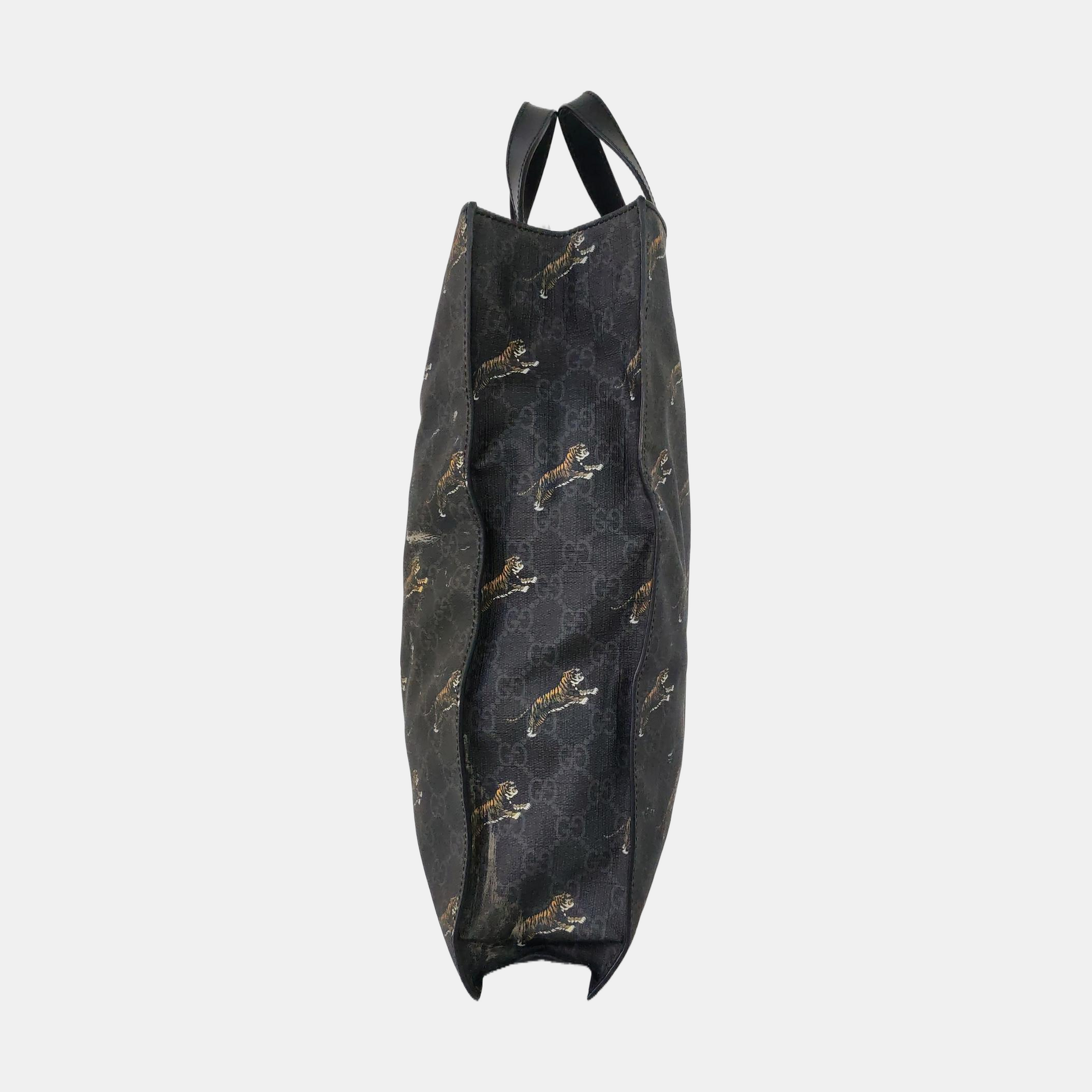 GG Supreme Monogram Coated Canvas Black