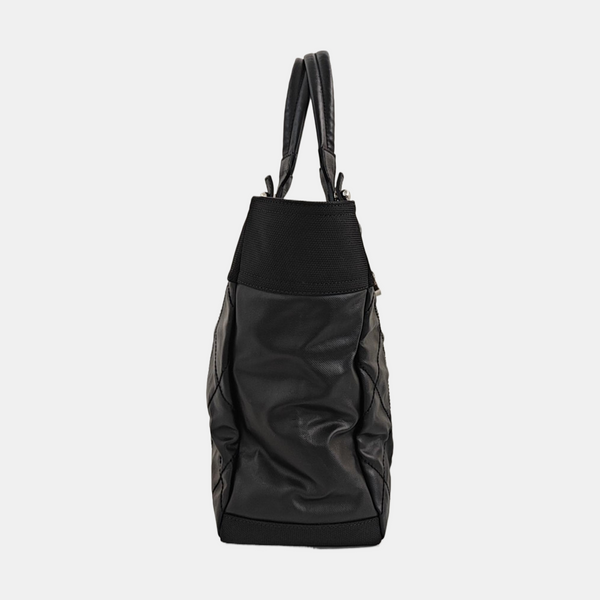 PARIS BIARRITZ Large Quilted Coated Canvas Black