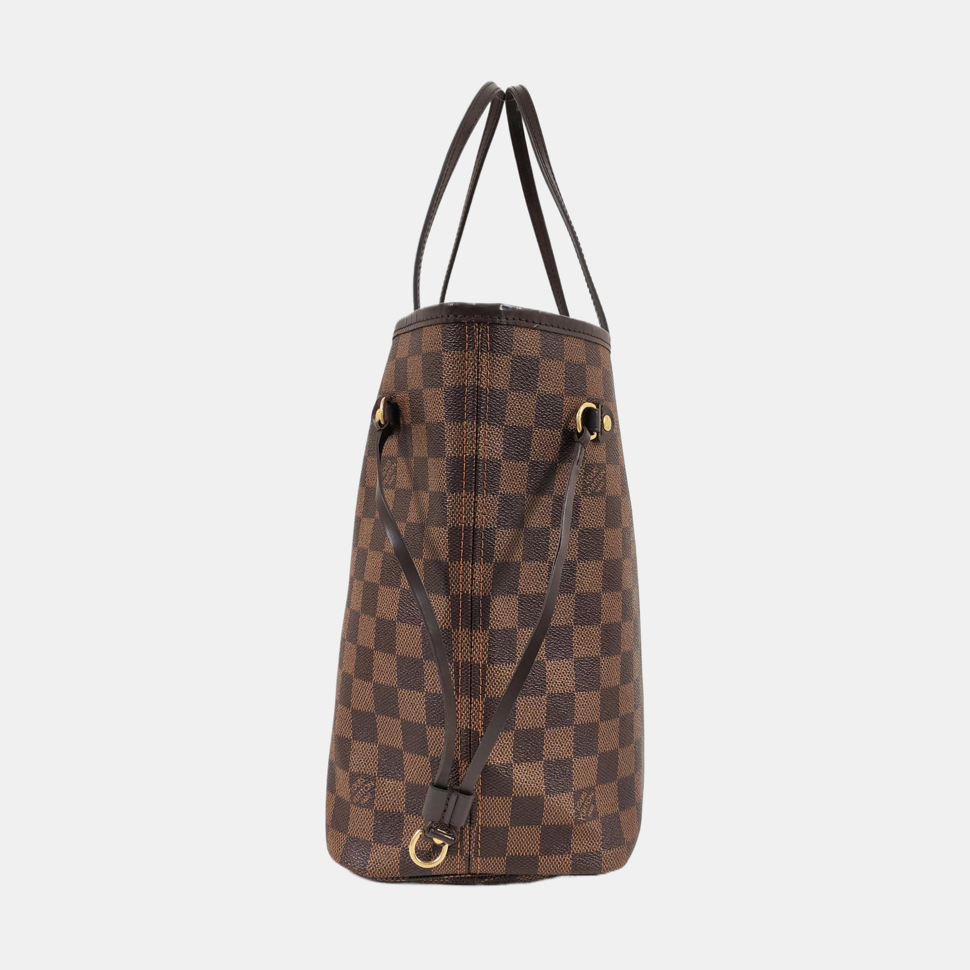 NEVERFULL MM Damier Ebene Coated Canvas Brown