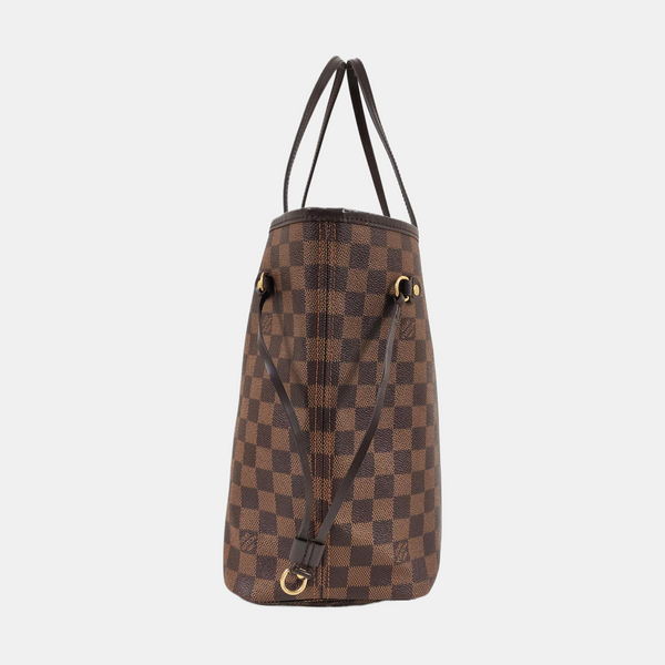 NEVERFULL MM Damier Ebene Coated Canvas Brown