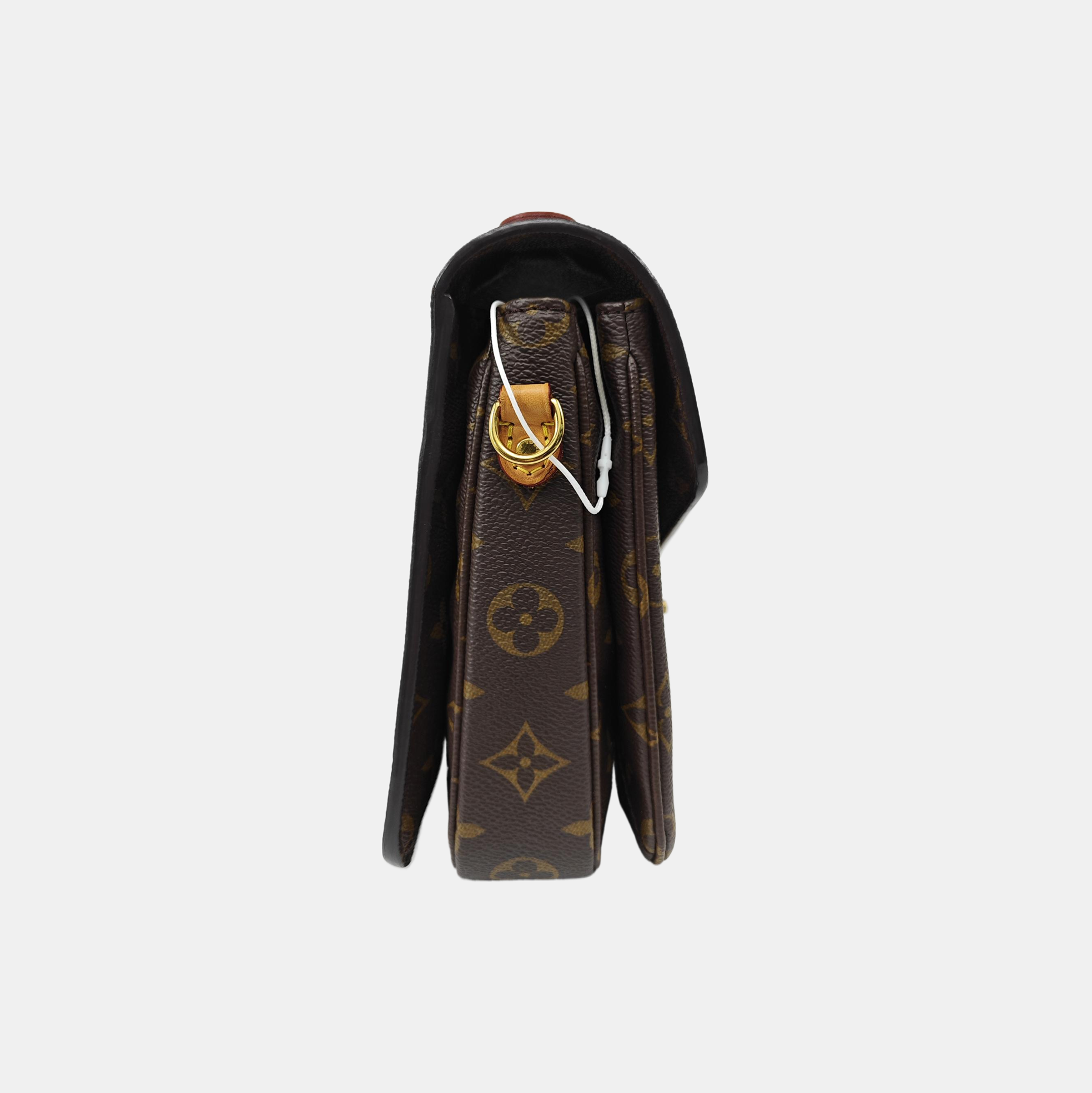 MÉTIS MM Monogram Coated Canvas Brown
