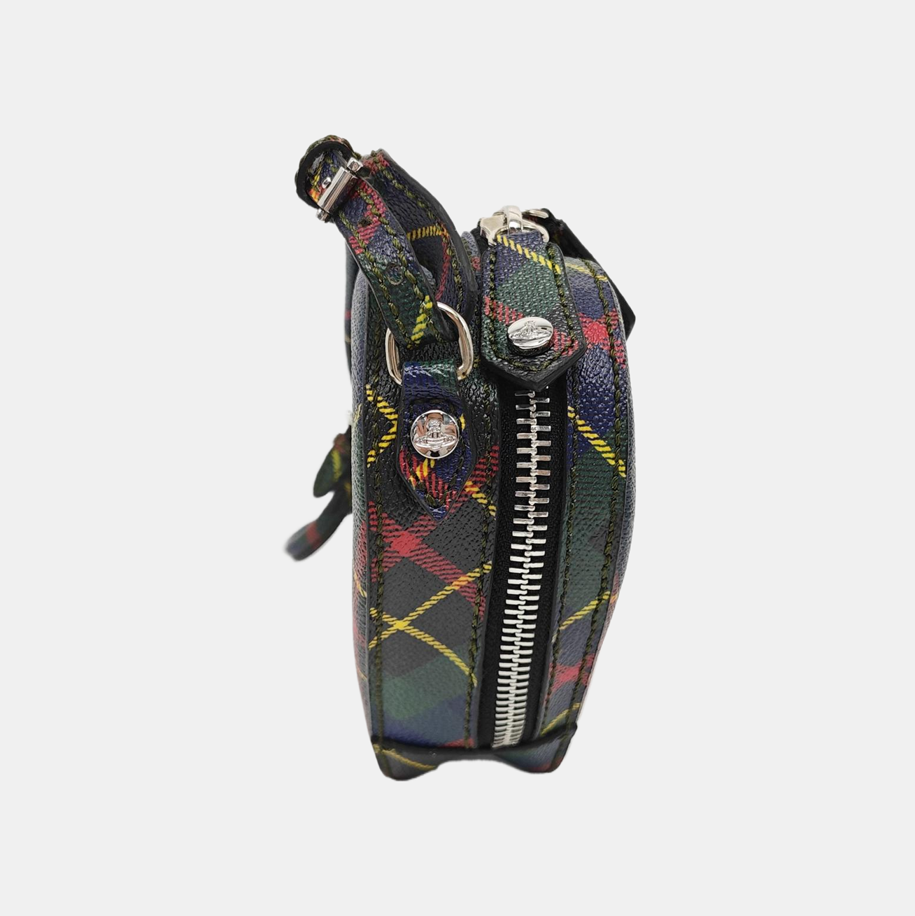 Coated Canvas Shoulder Bag Green