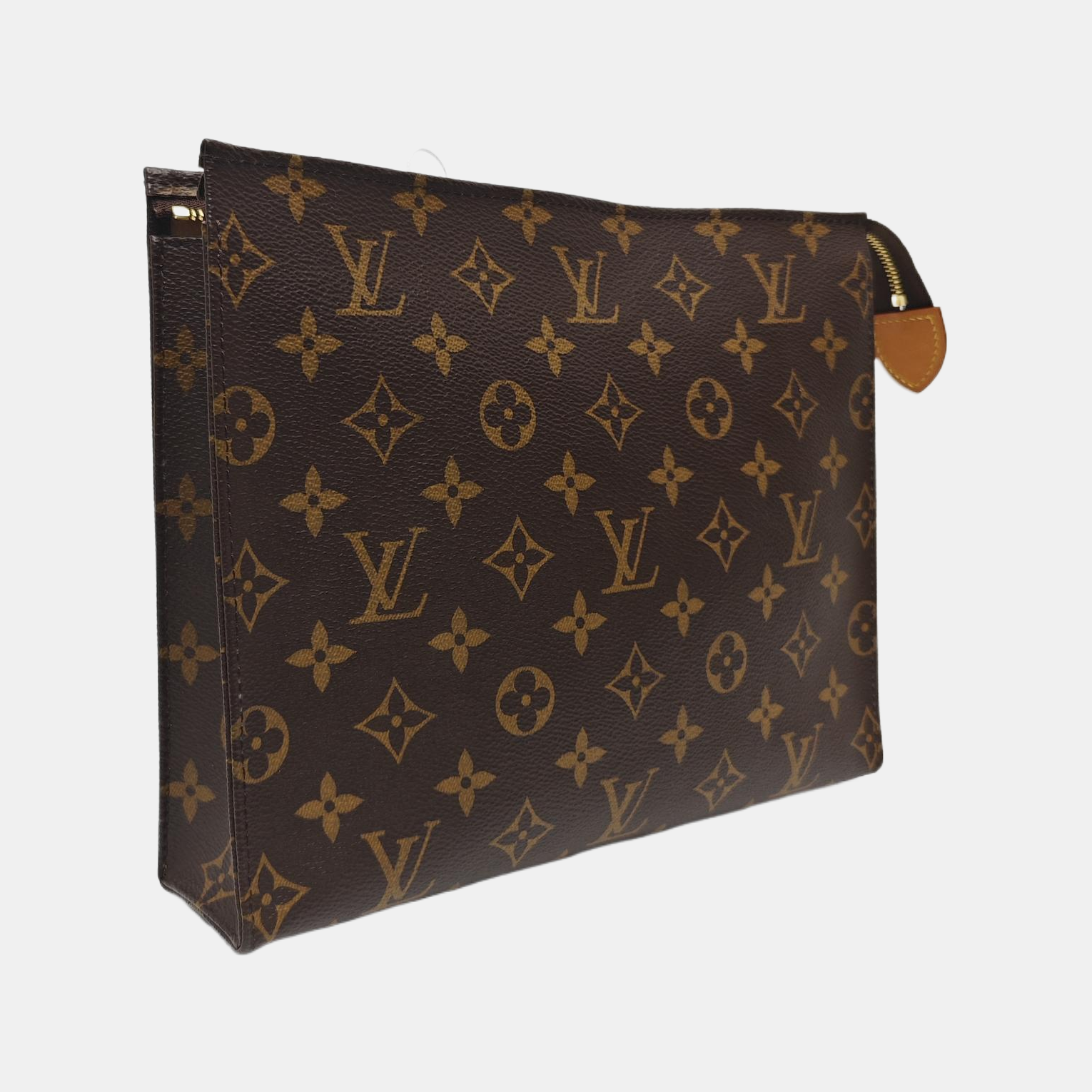 TOILET POCKET 26 Monogram Coated Canvas Brown