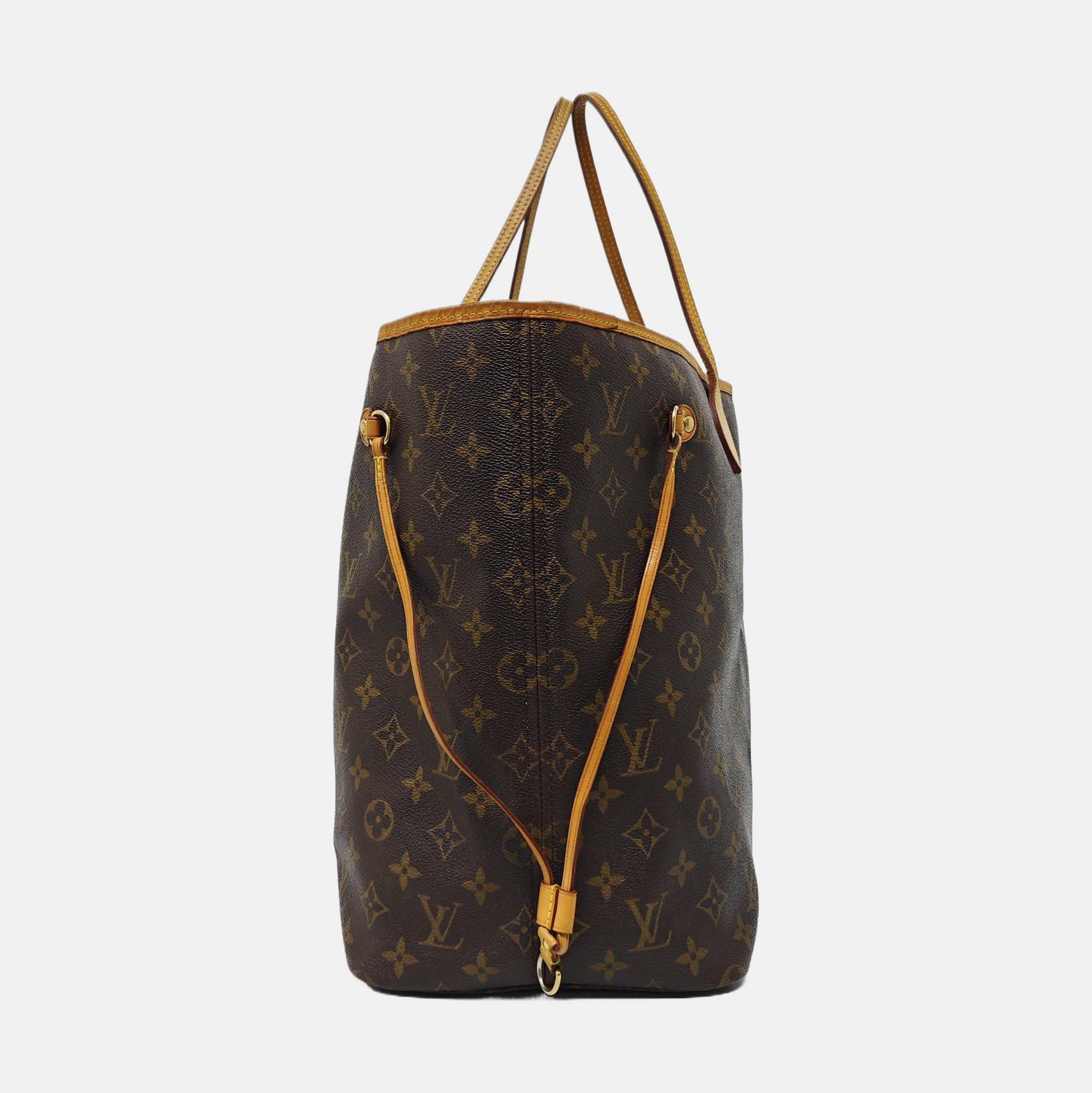 NEVERFULL GM Monogram Coated Canvas Brown