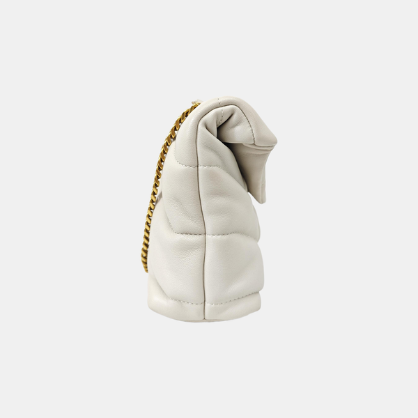 PUFFER Mini Quilted Lambskin Gray