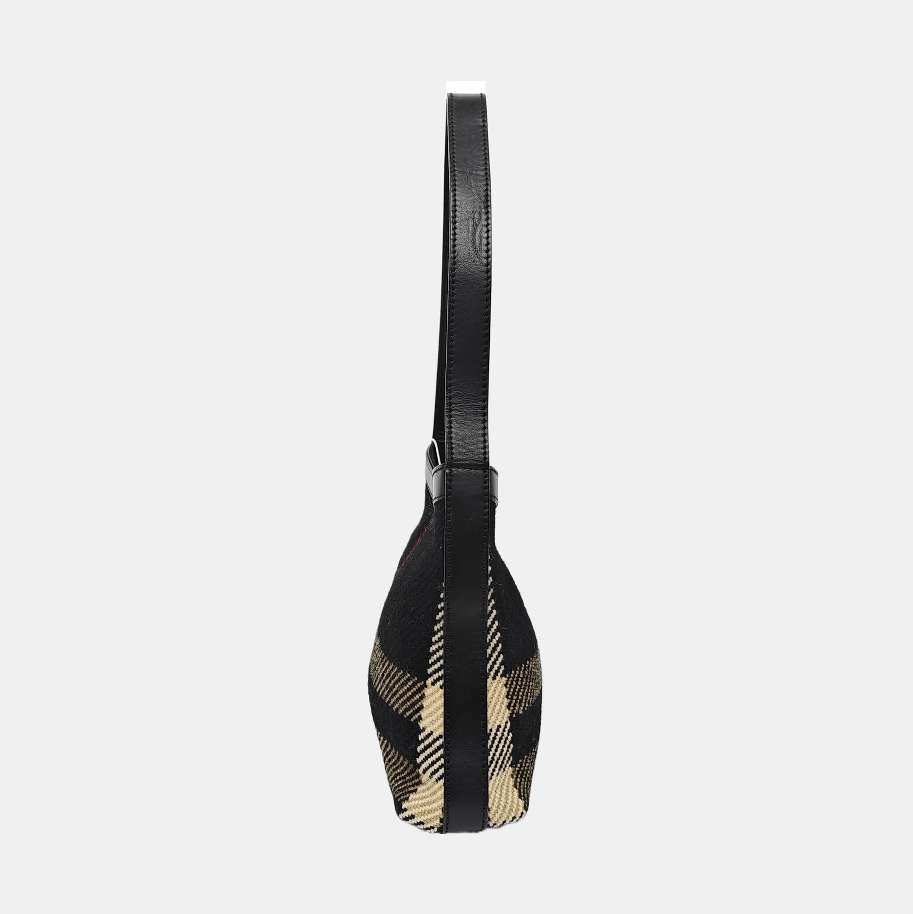 Fabric Shoulder Bag Black