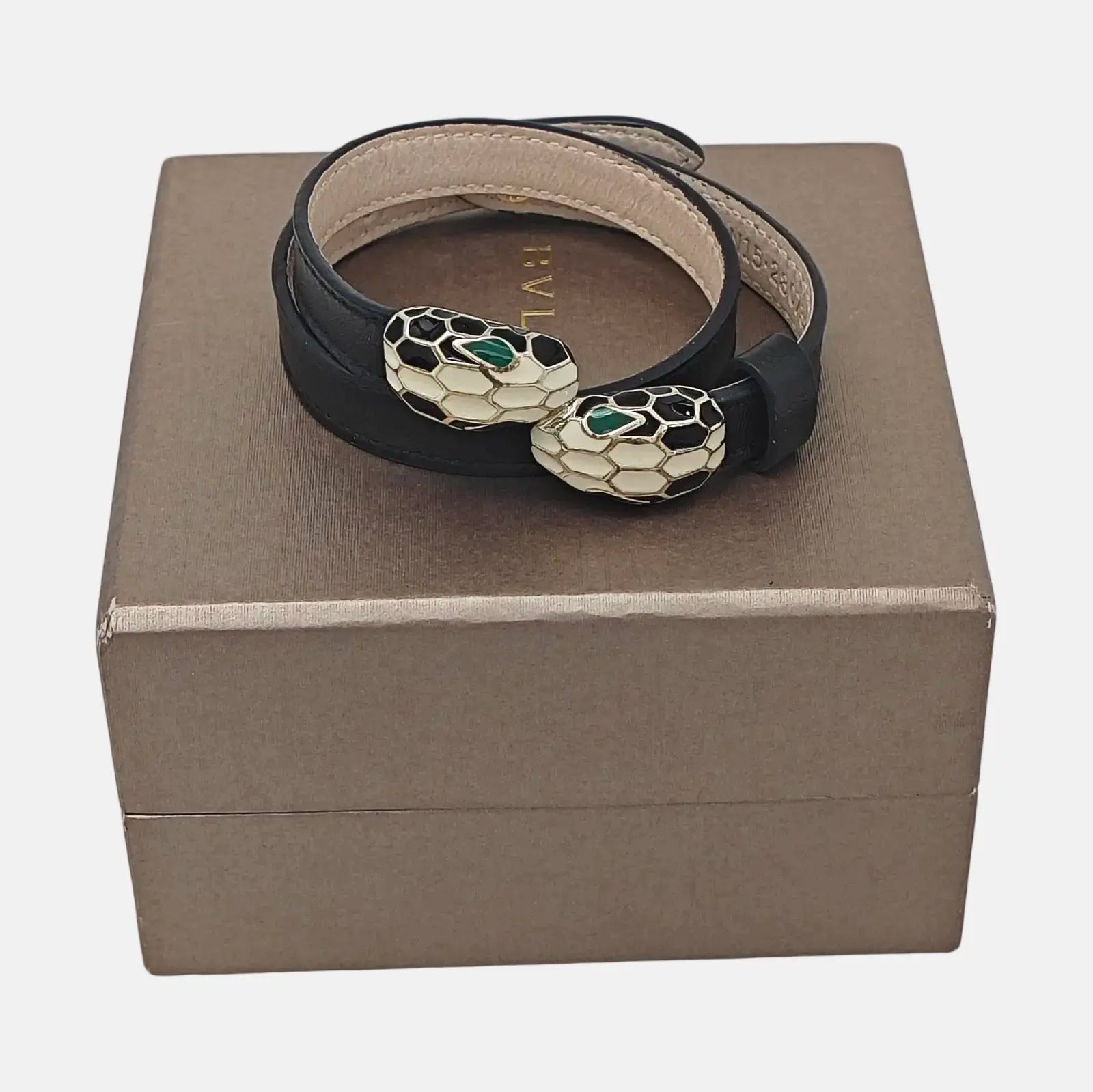 SERPENTI Metal Black Bangle
