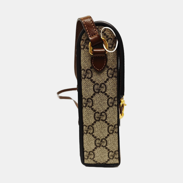 Mini Horsebit 1955 de lona revestida beige