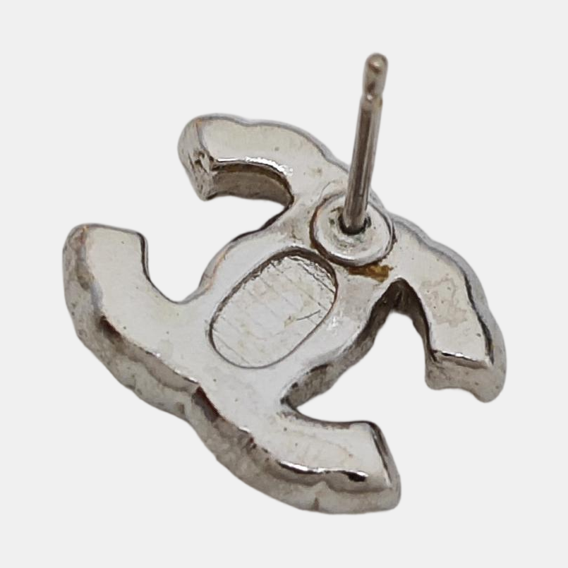 Single Earring Metal Silver Stud Earrings