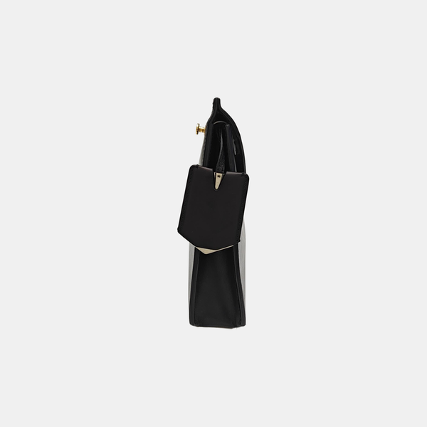 Leather Shoulder Bag Black