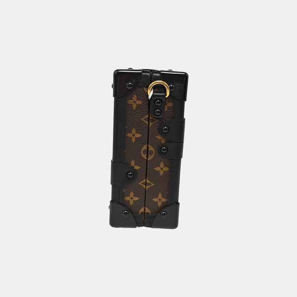 PETITE MALLE Monogram Coated Canvas Brown