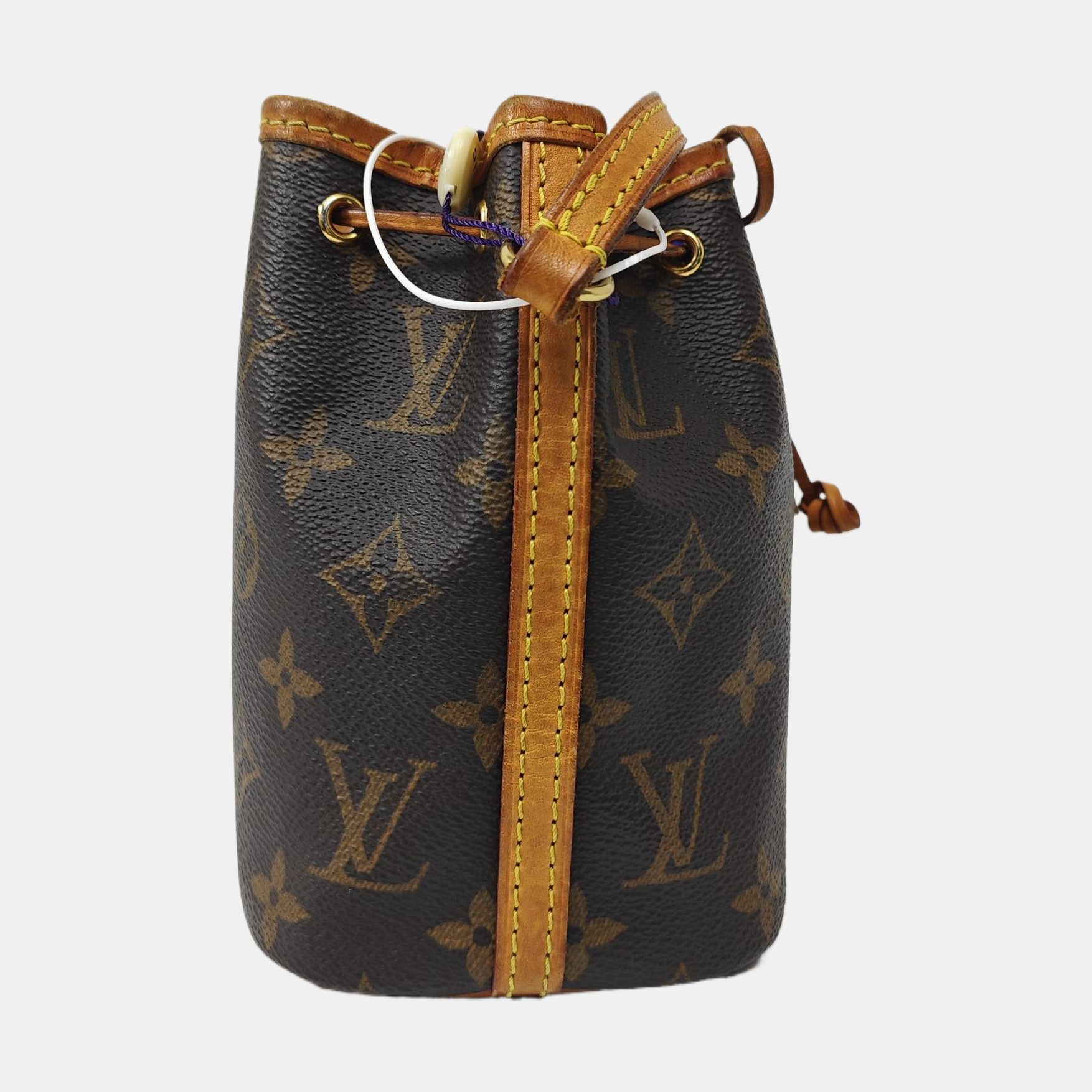 NÉONOÉ Nano Monogram Coated Canvas Brown