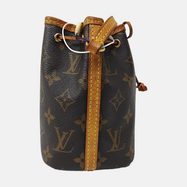 NÉONOÉ Nano Monogram Coated Canvas Brown