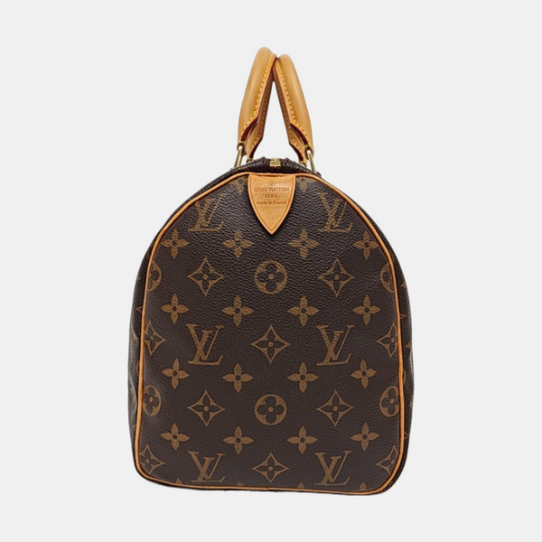 SPEEDY 30 Monogram Coated Canvas Brown