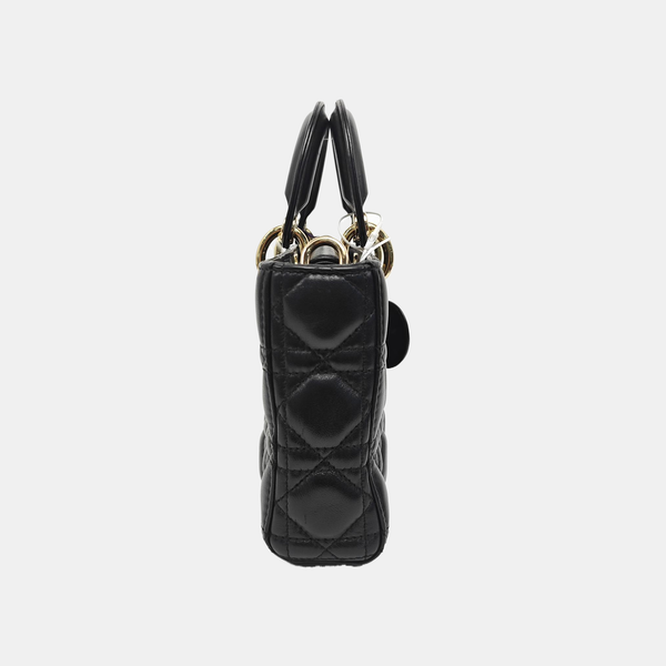 Lady D-Joy Medium Cannage Lambskin Black