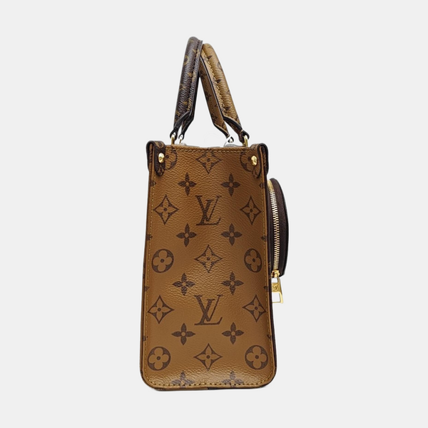 ONTHEGO PM Monogram Coated Canvas Brown
