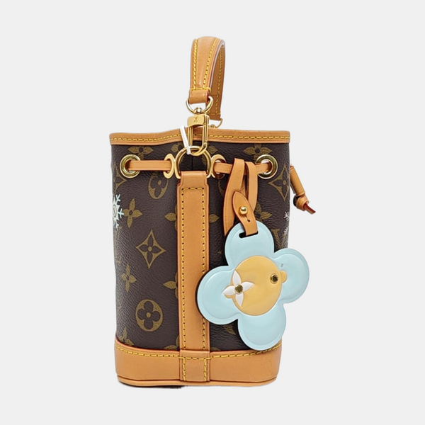 NOÉ Super Mini Monogram Coated Canvas Brown