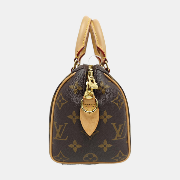 SPEEDY 20 Monogram Coated Canvas Brown